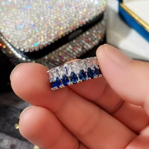 Ladies Band  Blue & Silver Color - Image 2