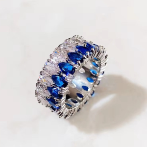 Ladies Band  Blue & Silver Color - Image 1