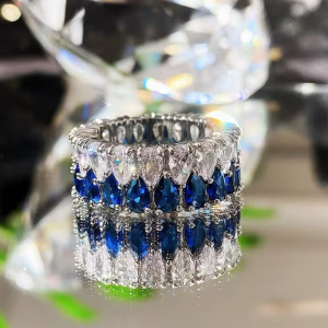 Ladies Band  Blue & Silver Color - Image 3