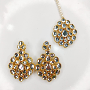 Artificial Bridal Kundan Guluban Set - Image 4