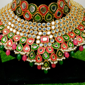 Artificial Bridal Kundan Guluban Set - Image 1