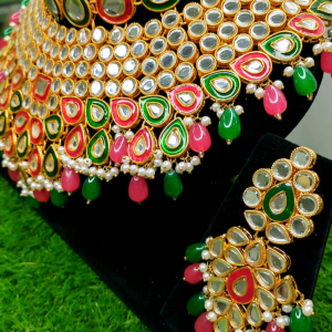 Artificial Bridal Kundan Guluban Set - Image 2