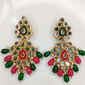 Artificial Bridal Kundan Guluban Set - Image 3