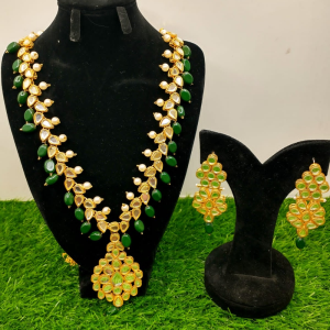 Artificial Bridal Kundan Har Set - Image 1