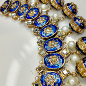 Artificial Bridal Kundan Guluband Set - Image 2