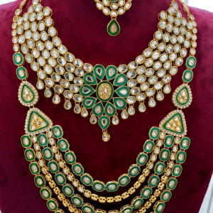 Artificial Kundan Guluban with Har - Image 1