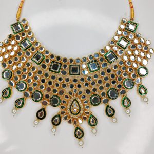 Artificial Bridal Kundan Guluban Set - Image 2