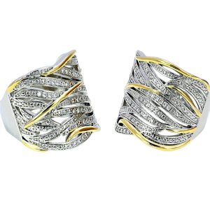 Ring Ladies Golden & Silver Color - Image 2
