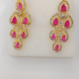 Indian Zircon Necklace Set - Image 2