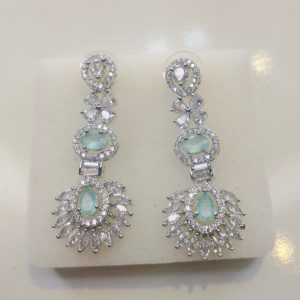 Indian Zircon Necklace Set - Image 2
