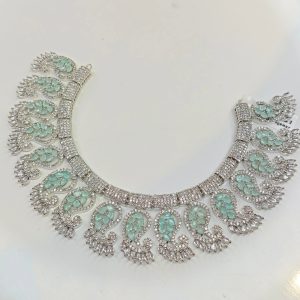 Indian Zircon Necklace Set - Image 1