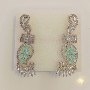Indian Zircon Necklace Set - Image 3
