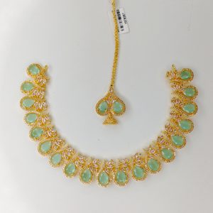 Indian Zircon Necklace Set - Image 1