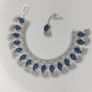 Indian Zircon Necklace Set - Image 1