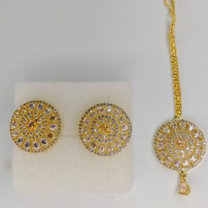 Indian Zircon Necklace Set - Image 2