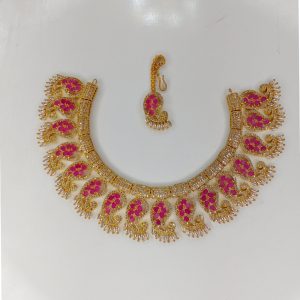 Indian Zircon Necklace Set - Image 1