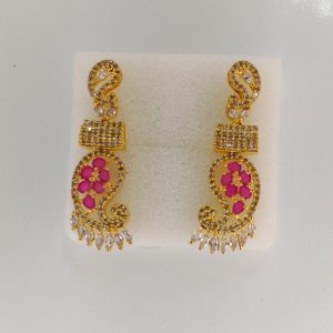 Indian Zircon Necklace Set - Image 2