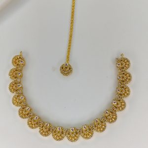 Indian Zircon Necklace Set - Image 1