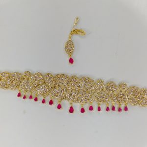 Indian Zircon Necklace Set - Image 1