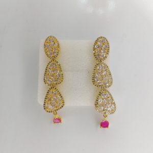 Indian Zircon Necklace Set - Image 3