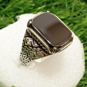 Italian Silver Ring Gents - Image 1
