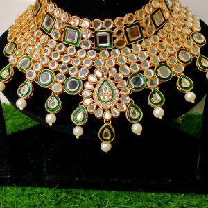 Artificial Bridal Kundan Guluban Set - Image 1