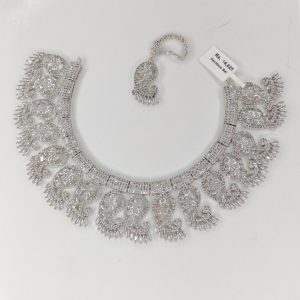 Indian Zircon Necklace Set - Image 1