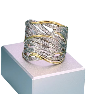 Ring Ladies Golden & Silver Color - Image 1