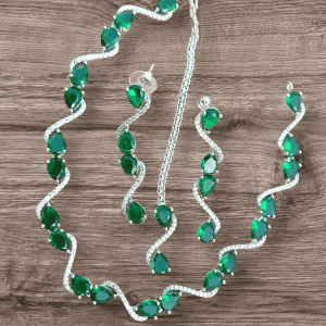 Indian Zircon Necklace Set - Image 1