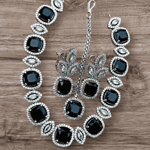 Indian Zircon Necklace Set - Image 1