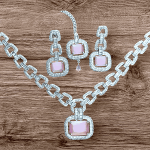 Indian Zircon Necklace Set - Image 1