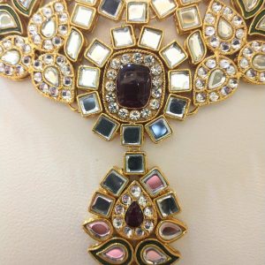 Artificial Kundan Guluband Set - Image 4